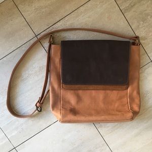 Argentinian Leather Color Blocked Crossbody bag from B. LIT.  NWOT.
